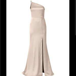 Amsale Kaia Dress in Champagne